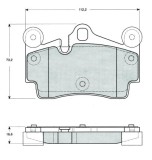 MTR MT470 set placute frana,frana disc