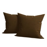 Set 2 huse pernute decorative din catifea cu fermoar, 50x70 cm, Madison, densitate 700 g/ml, Dark chocolate