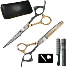 Set WOLF foarfece de umbrire foarfece 6.0 Magic Cut + Case Offset Piepteni foto
