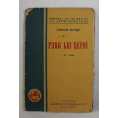 FUGA LUI SEFKI , roman de EMANOIL BUCUTA , 1927