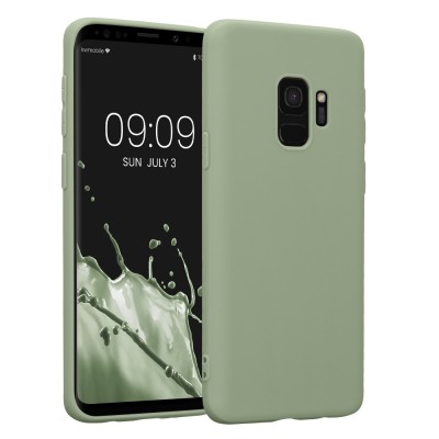 Husa Kwmobile pentru Samsung Galaxy S9, Silicon, Verde, 44089.172 foto