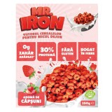 Cereale cu 30% proteina fara zahar low-carb gluten free si vegane Capsuni si Mar, 250g, Mr. Iron