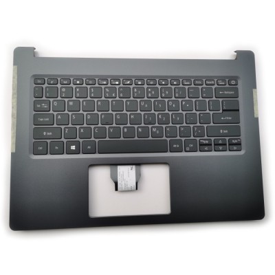 Carcasa superioara cu tastatura palmrest Laptop, Acer, Swift S40-51, 6B.HDWN8.032, HQ20900695000, NC210110T9, iluminata, neagra, layout US foto