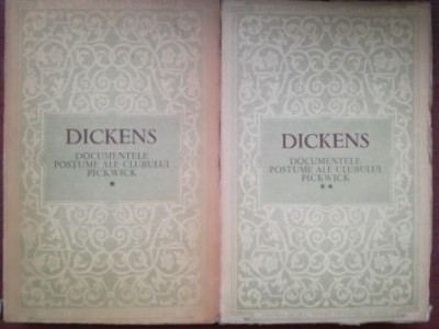 Documentele postume ale clubului Pickwick 1, 2 - Dickens foto