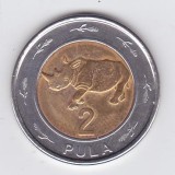 Moneda Botswana 2 Pula 2013 - KM#36 UNC ( bimetalica - vezi descriere )