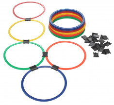 Agility Ladder Hoop Jumping Set 20x kruh foto