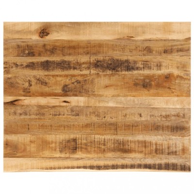 vidaXL Blat de masă margine naturală, 100x80x2,5 cm, lemn masiv mango 370364 foto