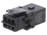 Conector HDC mamă Han&reg; 1A cu 4 pini și blocare
