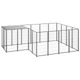 Cumpara ieftin Padoc pentru caini, negru, 6,05 m&sup2;, otel