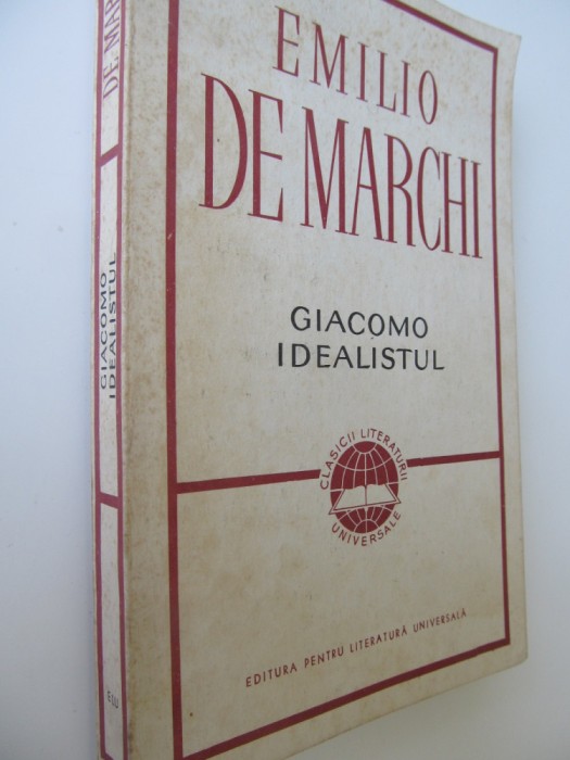 Giacomo idealistul - Emilio De Marchi