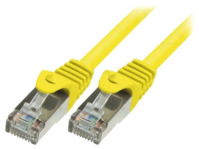 Patch Cord F/UTP Cat 5e Galben 7.5m Ecranat