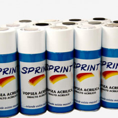 Spray Vopsea Negru Mat Sprint, A30, 400ml