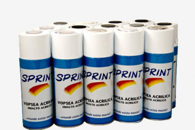 Spray Vopsea Sprint, Gri Inchis, A70, 400ml foto