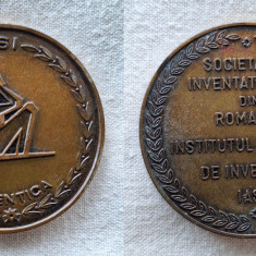 Medalia IASI - Inventica Societatea inventatorilor din Romania, medalie rara