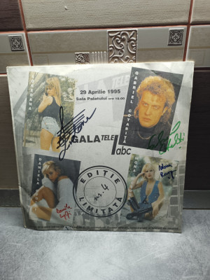 Disc cu autografe originale Gala Tele7abc ediție limitată nr.4 foto