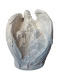 Statueta decorativa, Scena Nasterii Domnului, Alb, 33 cm, DVR0226