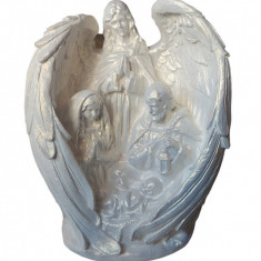 Statueta decorativa, Scena Nasterii Domnului, Alb, 33 cm, DVR0226