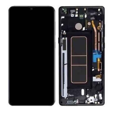 DISPLAY LCD CU TOUCHSCREEN CU RAMA SAMSUNG A015 GALAXY A01 NEGRU ORIGINAL