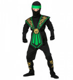 Costum Ninja Copii Kombat Verde, Widmann