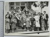 Fotografie profesori și foști elevi - Liceul Mihai Eminescu Iași intrare Liceu, Alb-Negru, Romania de la 1950