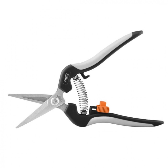 Mini Foarfeca de gradina cu lame drepte, 185mm, max 6mm 15-207