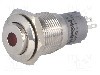 Intrerupator anti-vandalism, ON-(ON), &amp;Oslash;16mm, ONPOW - LAS2GQH-11D/R/24V/S/FP foto