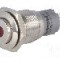 Intrerupator anti-vandalism, ON-(ON), &Oslash;16mm, ONPOW - LAS2GQH-11D/R/24V/S/FP