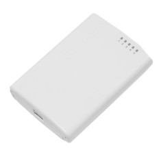 Router PowerBox de exterior, 5 x Fast Ethernet, 4 x PoE, RouterOS L4 - Mikrotik RB750P-PBr2