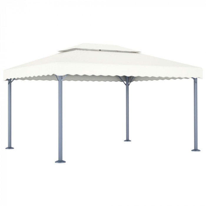 48062 vidaXL Gazebo 400x300 cm Cream Aluminium