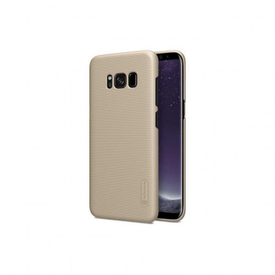Husa Compatibila cu Samsung Galaxy S8 G950 + Folie Protectie-Nillkin Frosted Shield Aurie foto