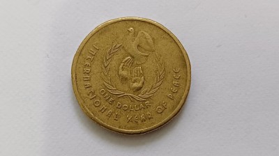 Australia-1 Dollar 1986-Anul Internațional al Păcii foto