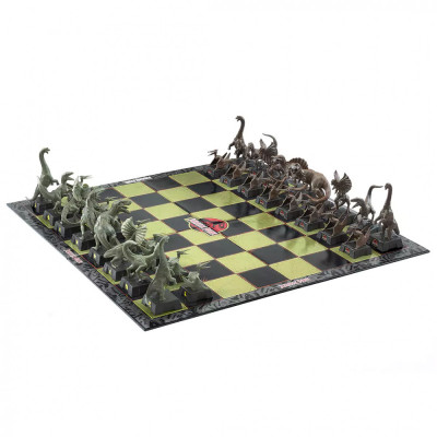 Joc sah Jurassic Park IdeallStore&amp;reg;, Dinosaur Battle, 45x45 cm, PVC, multicolor foto