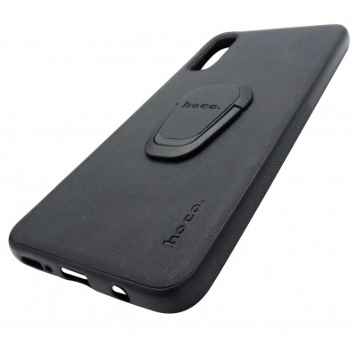 Husa Hoco tip capac silicon cu inel neagra pentru Samsung Galaxy A30s / A50 foto