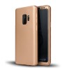 Husa FullBody Silicon MyStyle Gold pentru Samsung Galaxy S9 Plus acoperire completa 360 grade cu folie de protectie gratis
