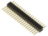 Conector vertical 20 poziții masculin SIL pentru tablouri prin perforare