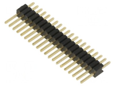 Conector vertical 20 poziții masculin SIL pentru tablouri prin perforare foto