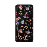 Husa Originala HUAWEI P30 Lite - Floral TPU (Negru)