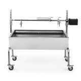 Gratar Rotisor Profesional Inox, 40kg, Motor 15W, 360&deg;, Porc, Miel, Pui, Gradina, Reglabil