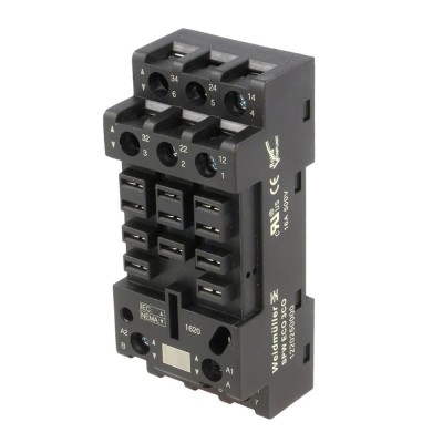 Soclu pentru relee DRH, DRW, 11 pini, WEIDM&amp;Uuml;LLER, 1220250000, T267807 foto