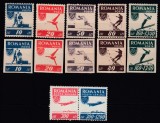ROMANIA 1946 LP 199 LP 200 OSP DANTELAT + NEDANTELAT+ P.A. SERII SARNIERA