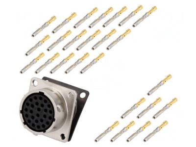 Conector Circular Mamă Crimpat IP67 7.5A 26 Pin foto