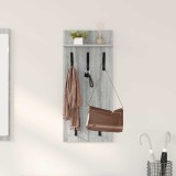 VidaXL Răcător de paltoane montat pe perete sonoma gri 90 x 40 x 10 cm