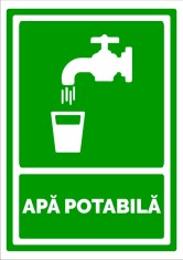 Semn pentru apa potabila foto
