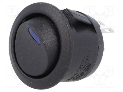 Rocker Switch SPST 2 ON-OFF 10A 250VAC 10A 24VDC Negru cu LED foto