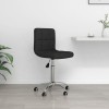 VidaXL Scaun de birou pivotant, negru, material textil