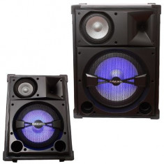 BOXA 3 CAI 15 inch/38CM 350W RMS ILUMINAT LED Electronic Technology foto