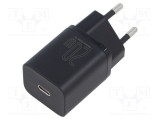 Alimentator pulsatoriu BASEUS 5-15V DC 20W USB-C negru