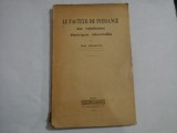 LE FACTEUR DE PUISSANCE des installations electriques industrielles - Rene MENJELOU - Paris, 1931