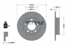 TEXTAR 92082503 PRO Disc frana