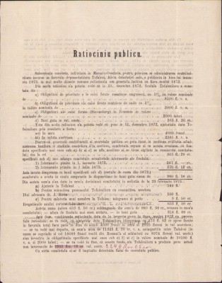 HST A1827 Rationiciu publicu 1873 T&amp;acirc;rgu Mureș Ioan Rațiu foto